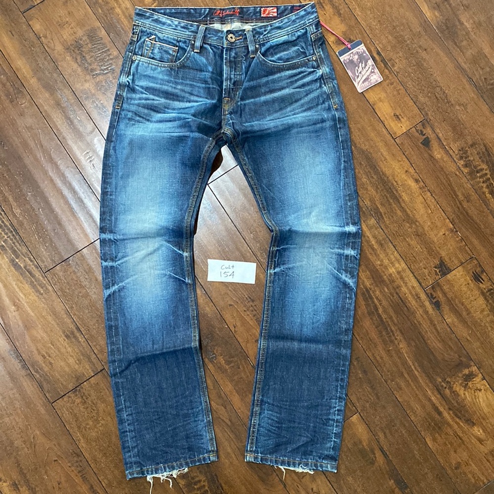 NWT Cult of Individuality Sample Rebel Straight Selvedge Denim Jeans #C154